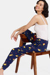 Zivame Fruggies Knit Poly Pyjama - Medieval Blue — thumbnail 4